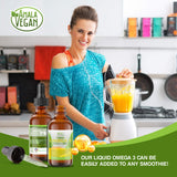 Amala Vegan Omega-3 Algae Oil bottle back view