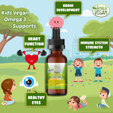 Amala Vegan Omega-3 Liquid Supplement bottle side view