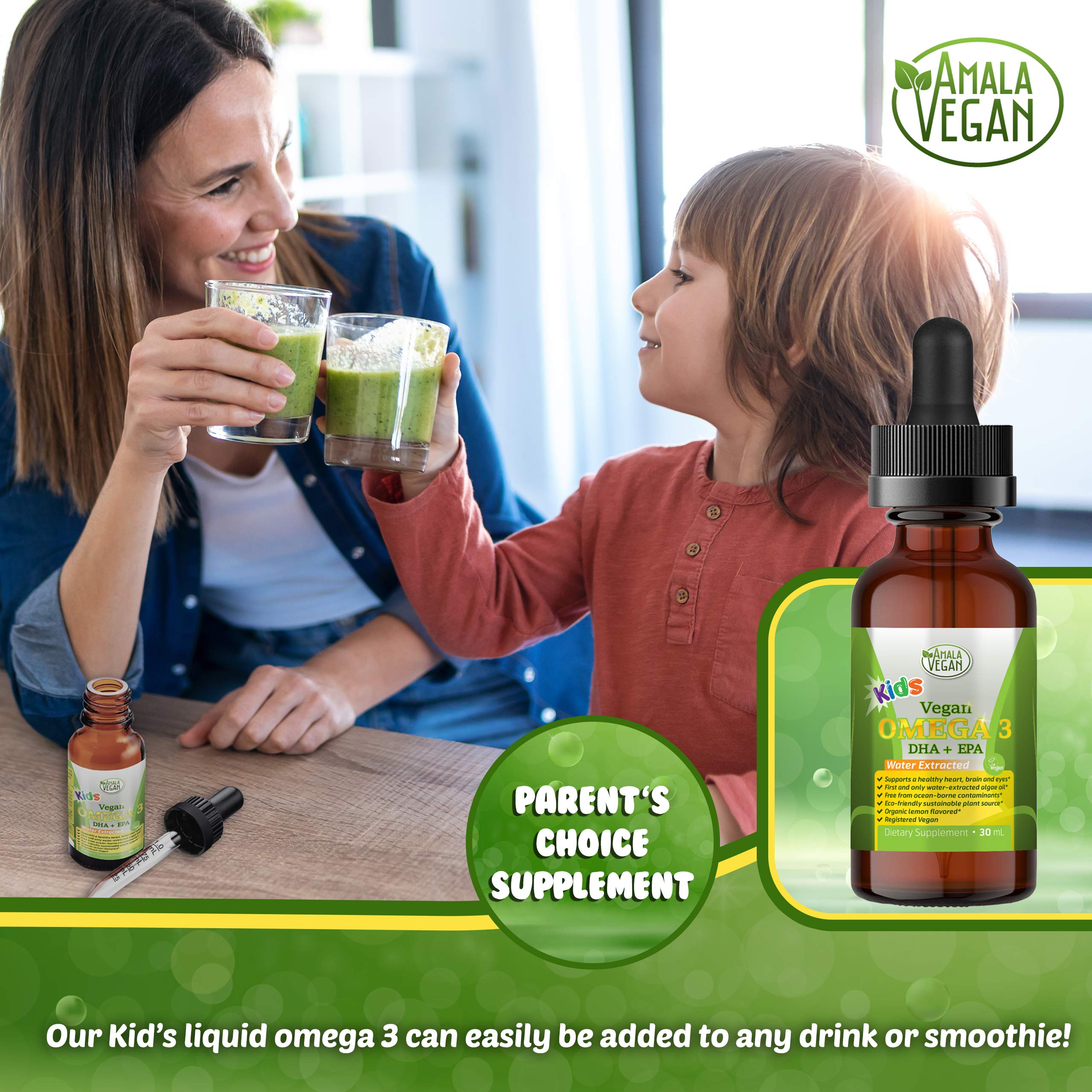Amala Vegan Omega-3 Liquid Supplement with eBook offer