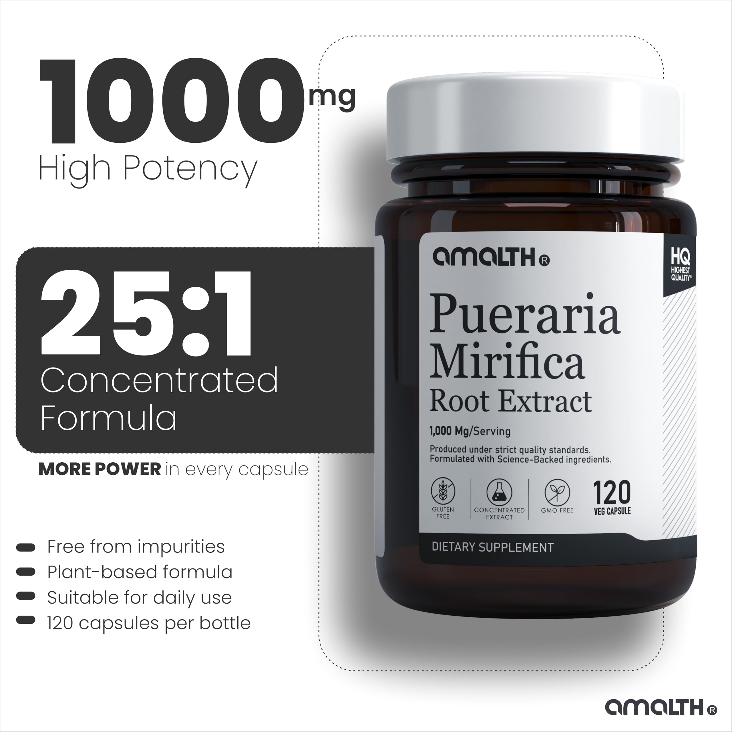 AMALTH Pueraria Mirifica Capsules close-up of capsules