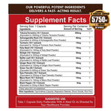 AMALTH Saw Palmetto Herbal Supplement bottle back view