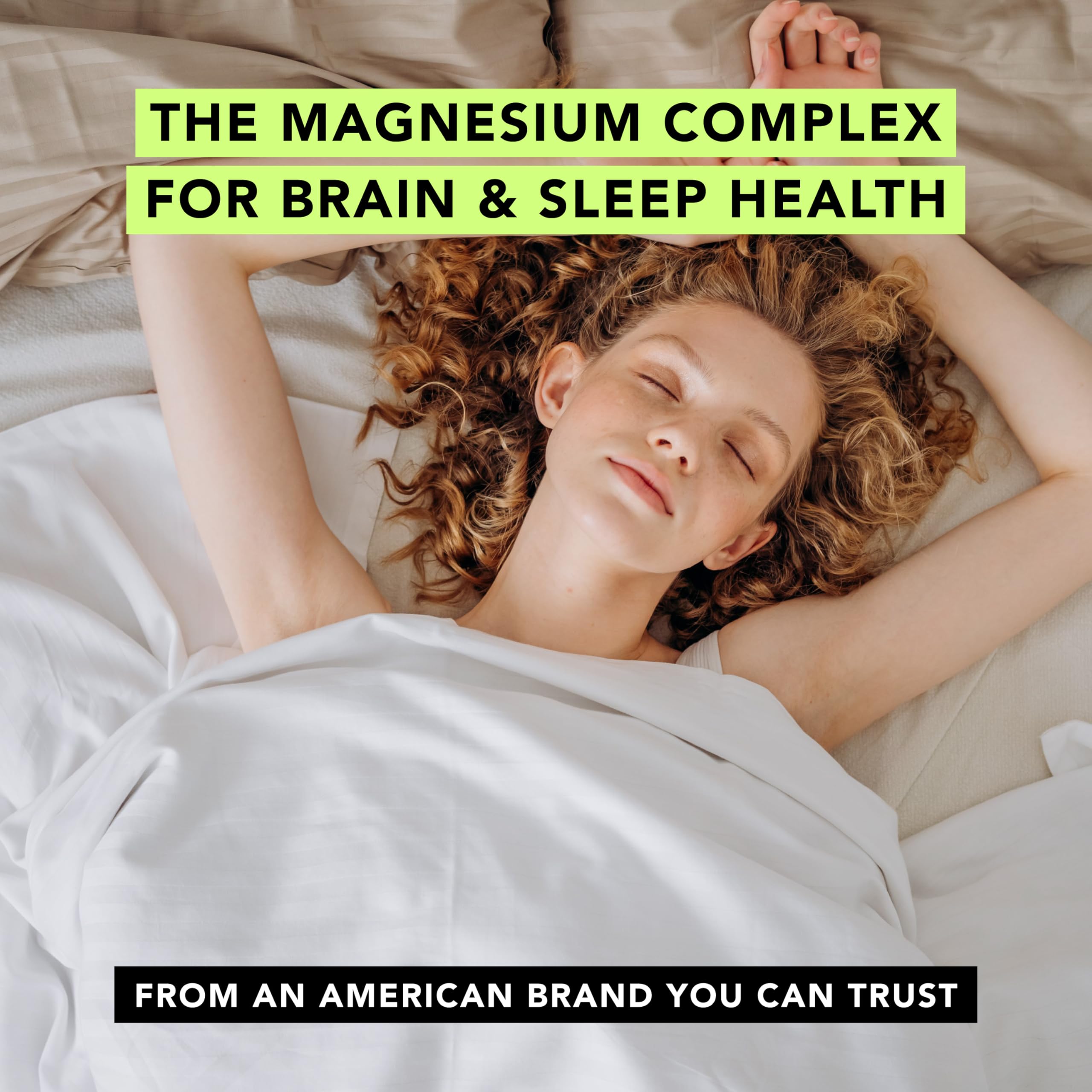 AMANDEAN Magnesium L-Threonate Complex with a glass of water