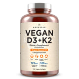 AMANDEAN Vitamin D3 + K2 Vegan Softgels front view