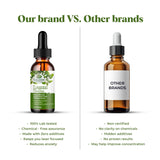 Amazing Botanicals Lemon Balm Extract Tincture 30ml on wooden table