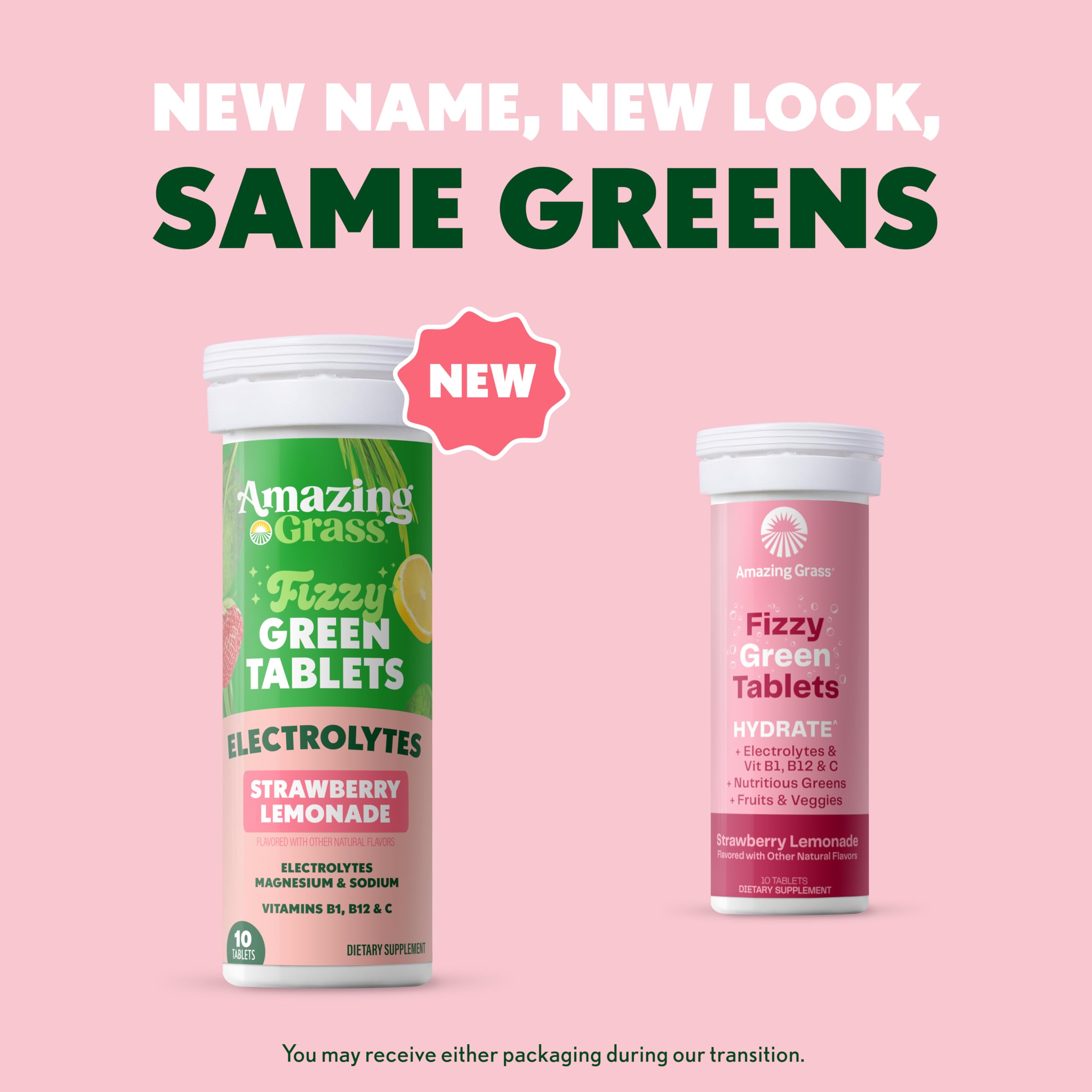 Amazing Grass Effervescent Greens Tablets nutritional information