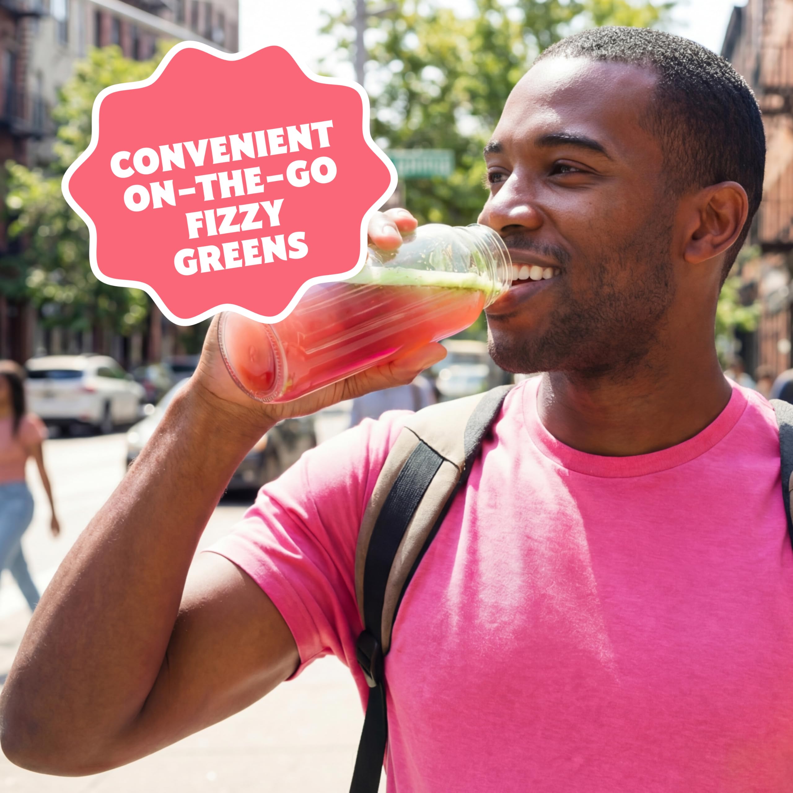 Amazing Grass Effervescent Greens Tablets with fresh vegetables