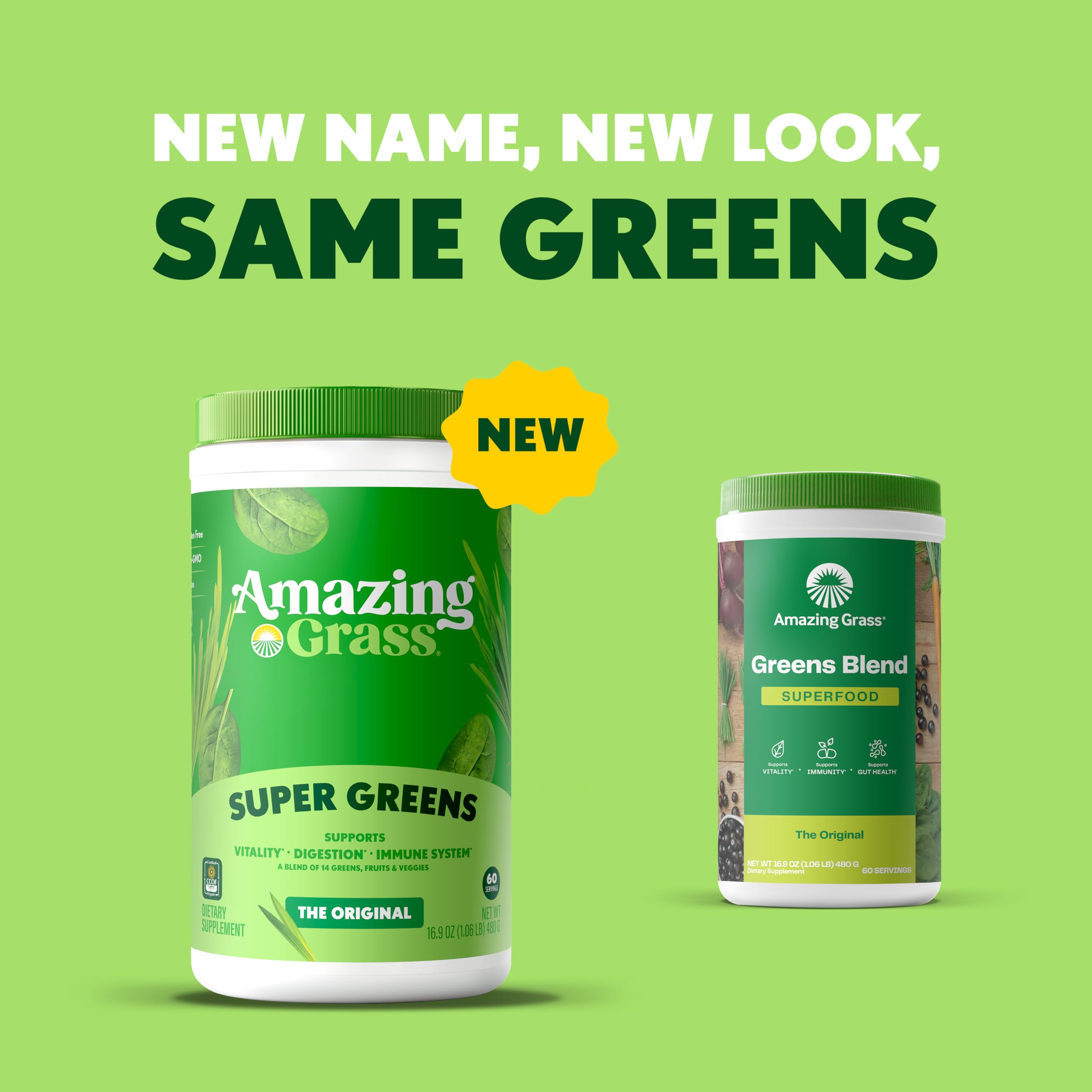 Amazing Grass Green SuperFood 465g scoop with powder