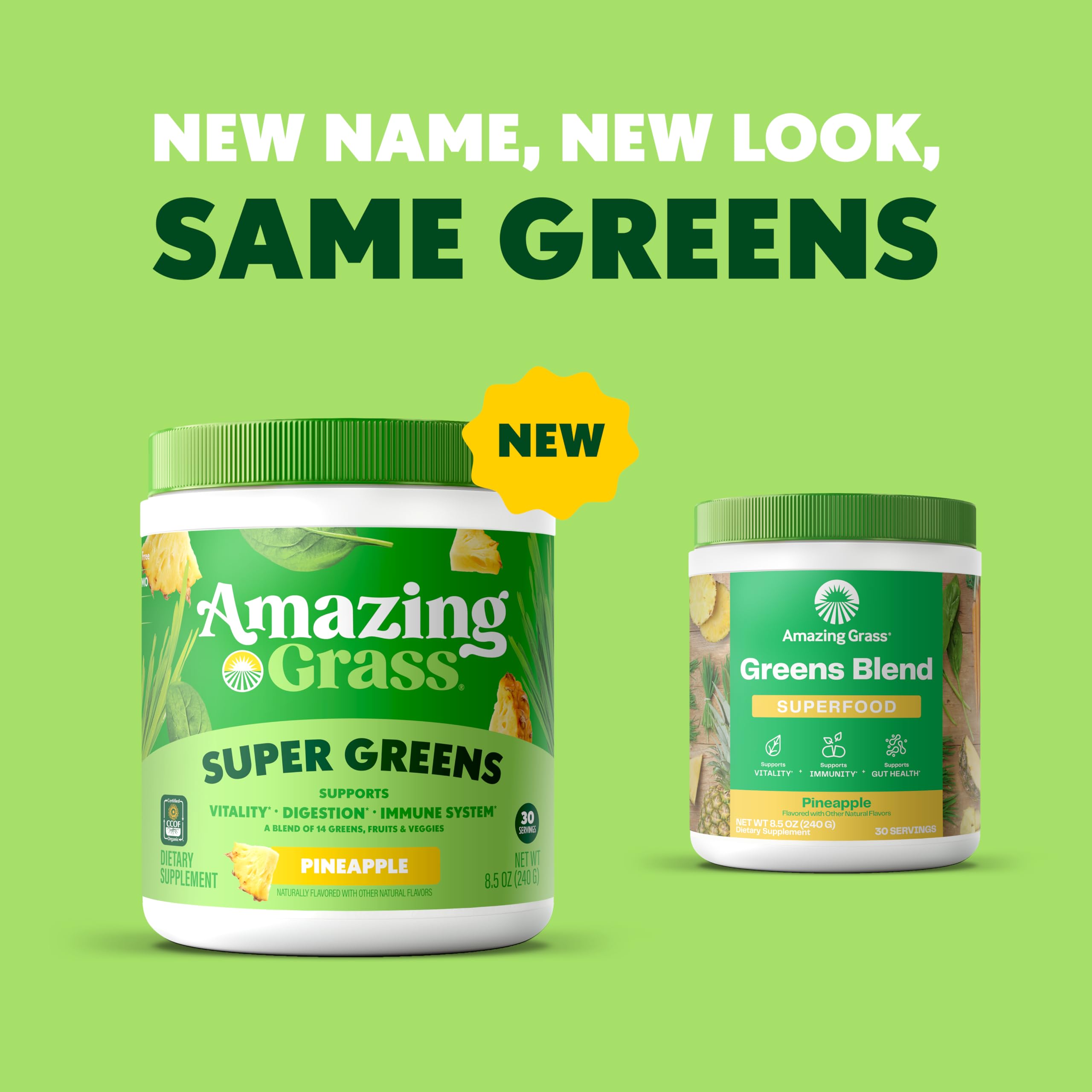 Amazing Grass Green Superfood Pineapple packaging