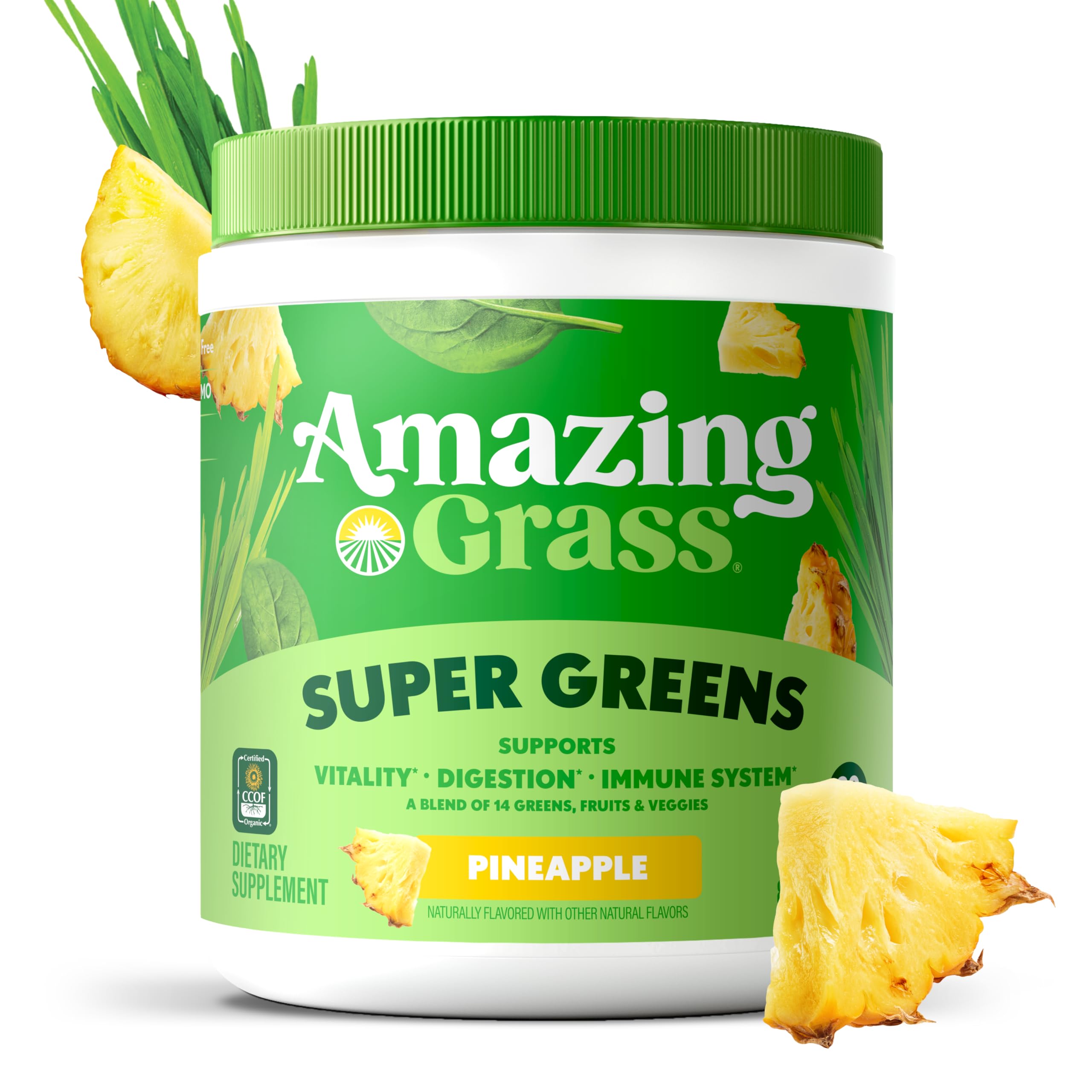 Amazing Grass Green Superfood Pineapple serving suggestion