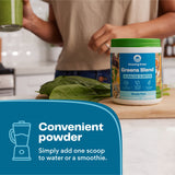 Amazing Grass Green Superfood Powder 241g back view with ingredient list