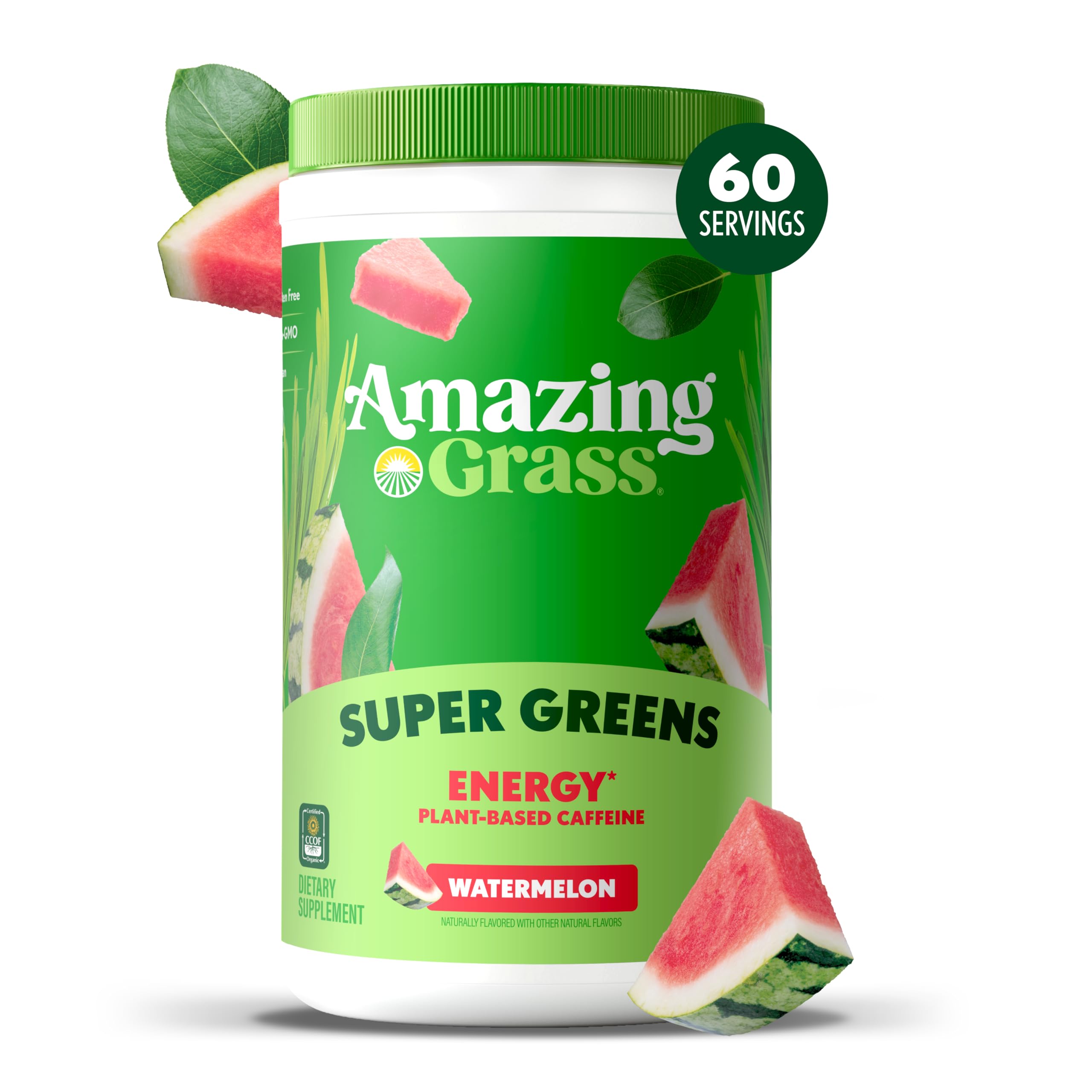 Amazing Grass Green Superfood Powder with fruits and greens