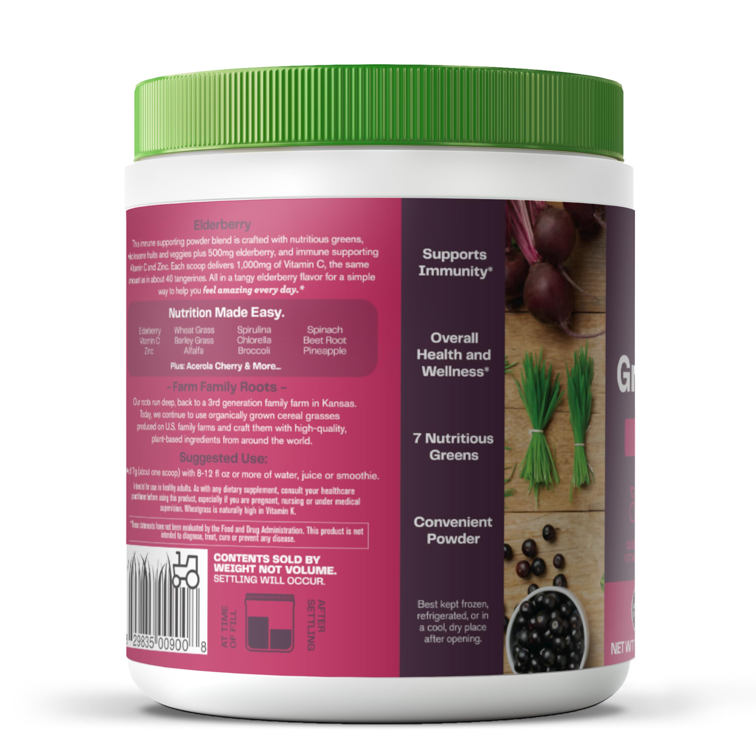 Amazing Grass Greens Blend Organic Superfood in a bowl