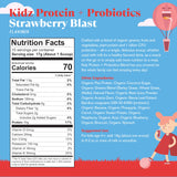 Amazing Grass Kidz SuperFood Protein + Probiotics scoop with powder