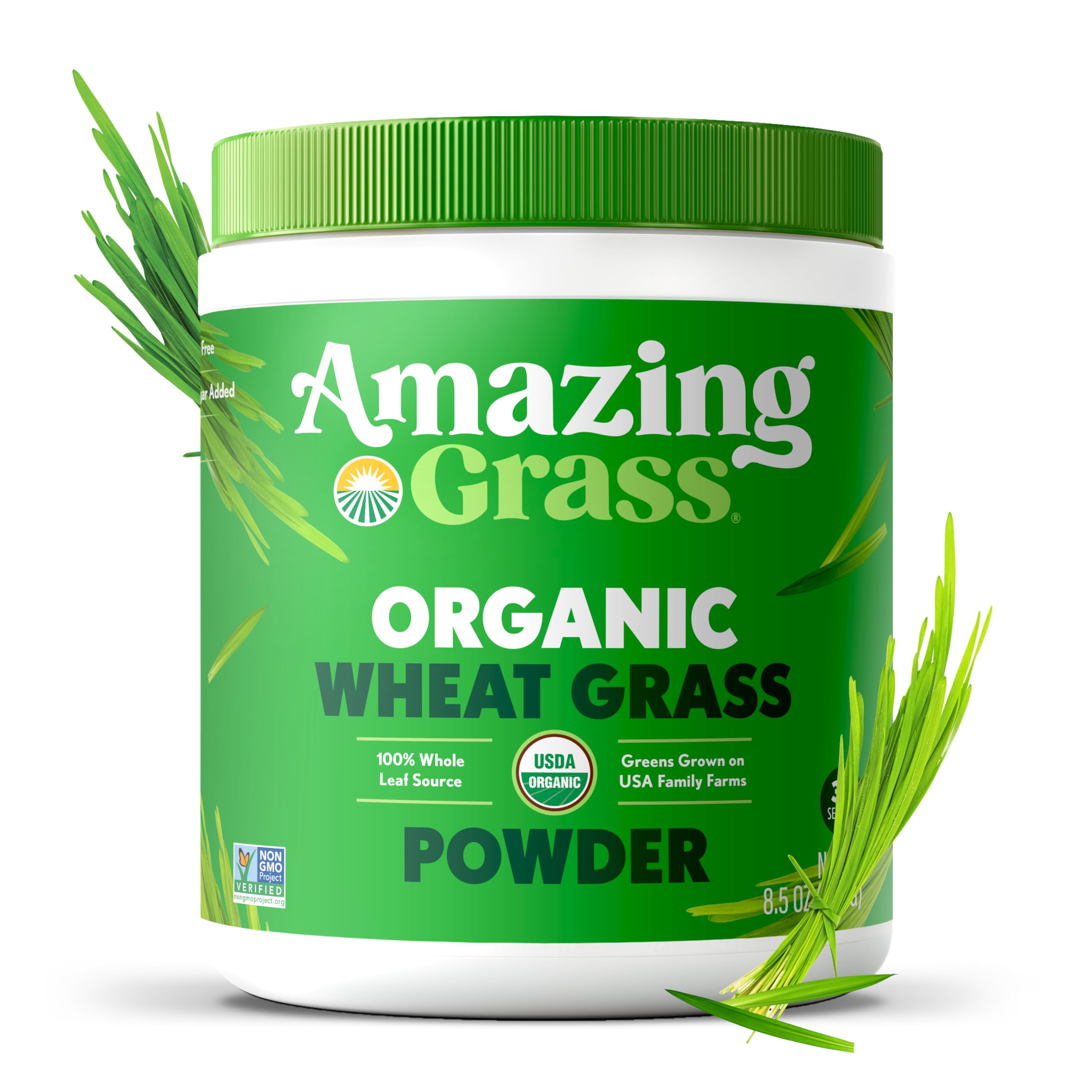 Amazing Grass Organic Wheat Grass Powder 118g packaging