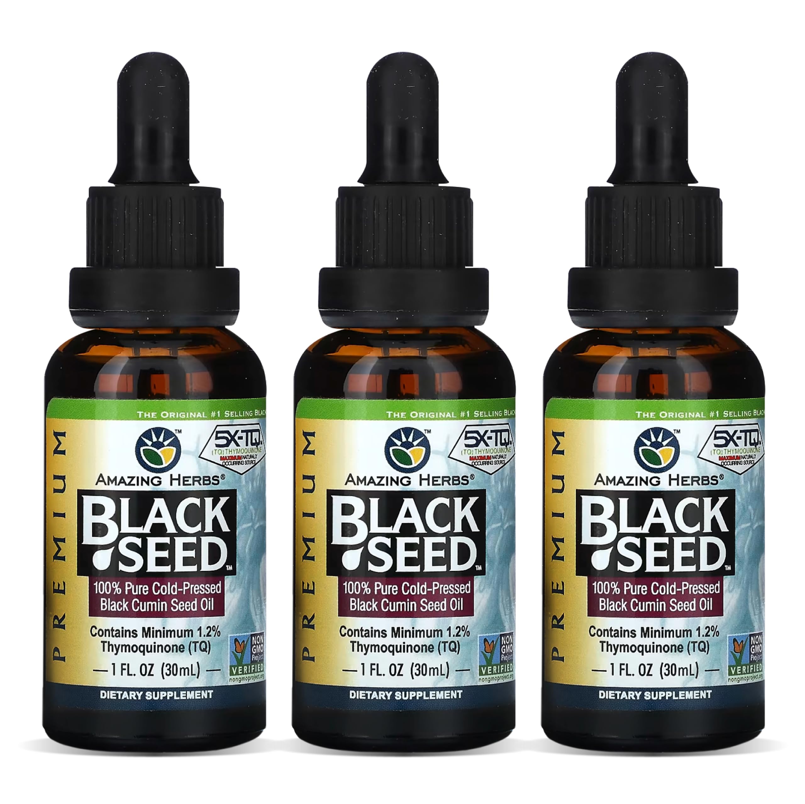 Amazing Herbs Black Seed Oil 86g front view