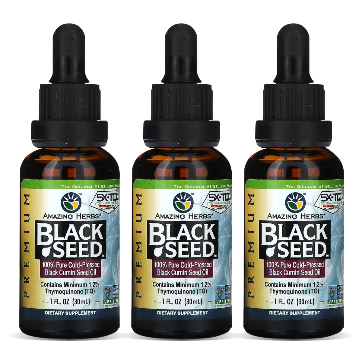Amazing Herbs Black Seed Oil 86g front view