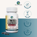 Amazing Herbs Black Seed Oil Capsules back view