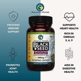 Amazing Herbs Black Seed Oil Capsules in a lifestyle setting