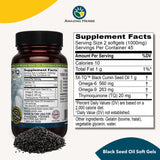 Amazing Herbs Black Seed Oil Capsules side view