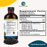 Amazing Herbs Black Seed Oil nutritional information