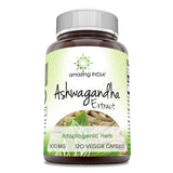 Amazing India Ashwagandha Extract 500mg bottle front view