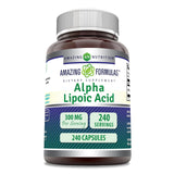 Amazing Nutrition Alpha Lipoic Acid 300 mg Supplement bottle front view