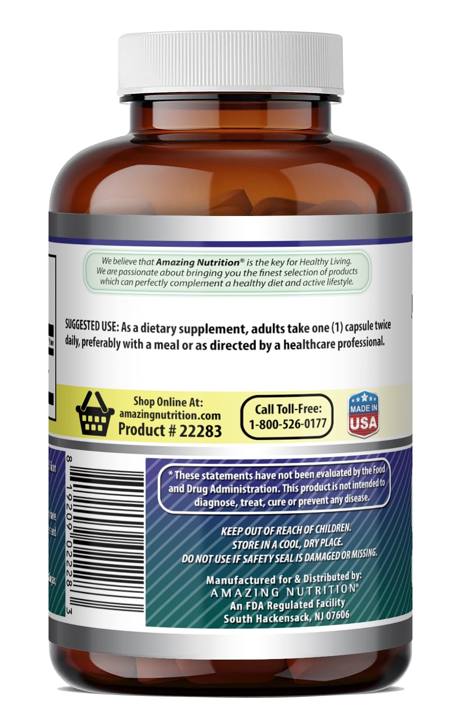 Amazing Nutrition Alpha Lipoic Acid 600mg Supplement packaging