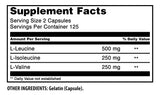 Amazing Nutrition BCAA 2:1:1 Supplement side view