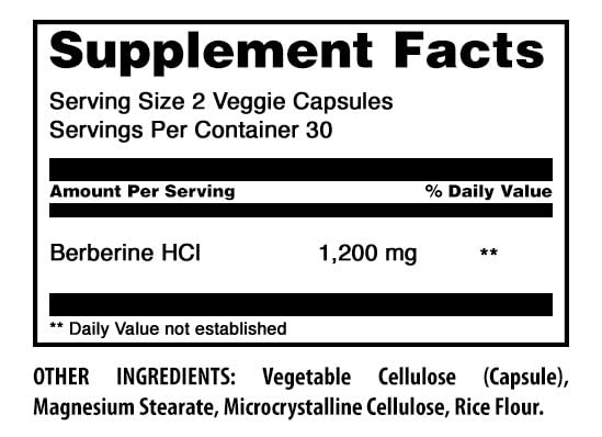 Amazing Nutrition Berberine 1200 Mg Supplement side view