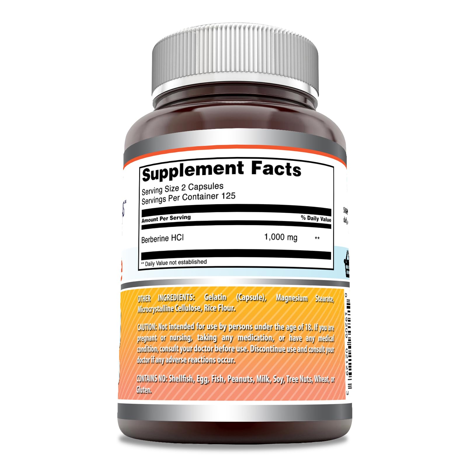 Amazing Nutrition Berberine 500mg Supplement capsules close-up