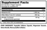 Amazing Nutrition Berberine Complex 1250mg ingredients list