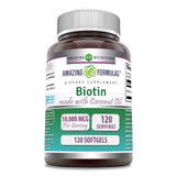 Amazing Nutrition Biotin 10,000 Mcg Softgel Supplement front view