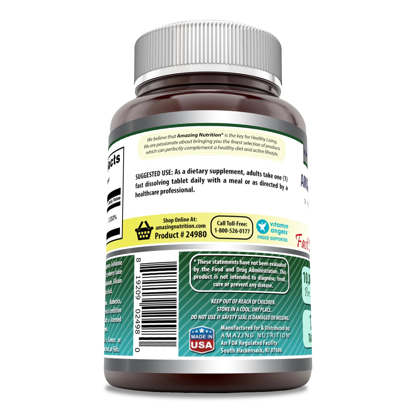 Amazing Nutrition Biotin 10,000 Mcg Supplement packaging