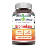 Amazing Nutrition Bromelain 500mg Supplement bottle front view
