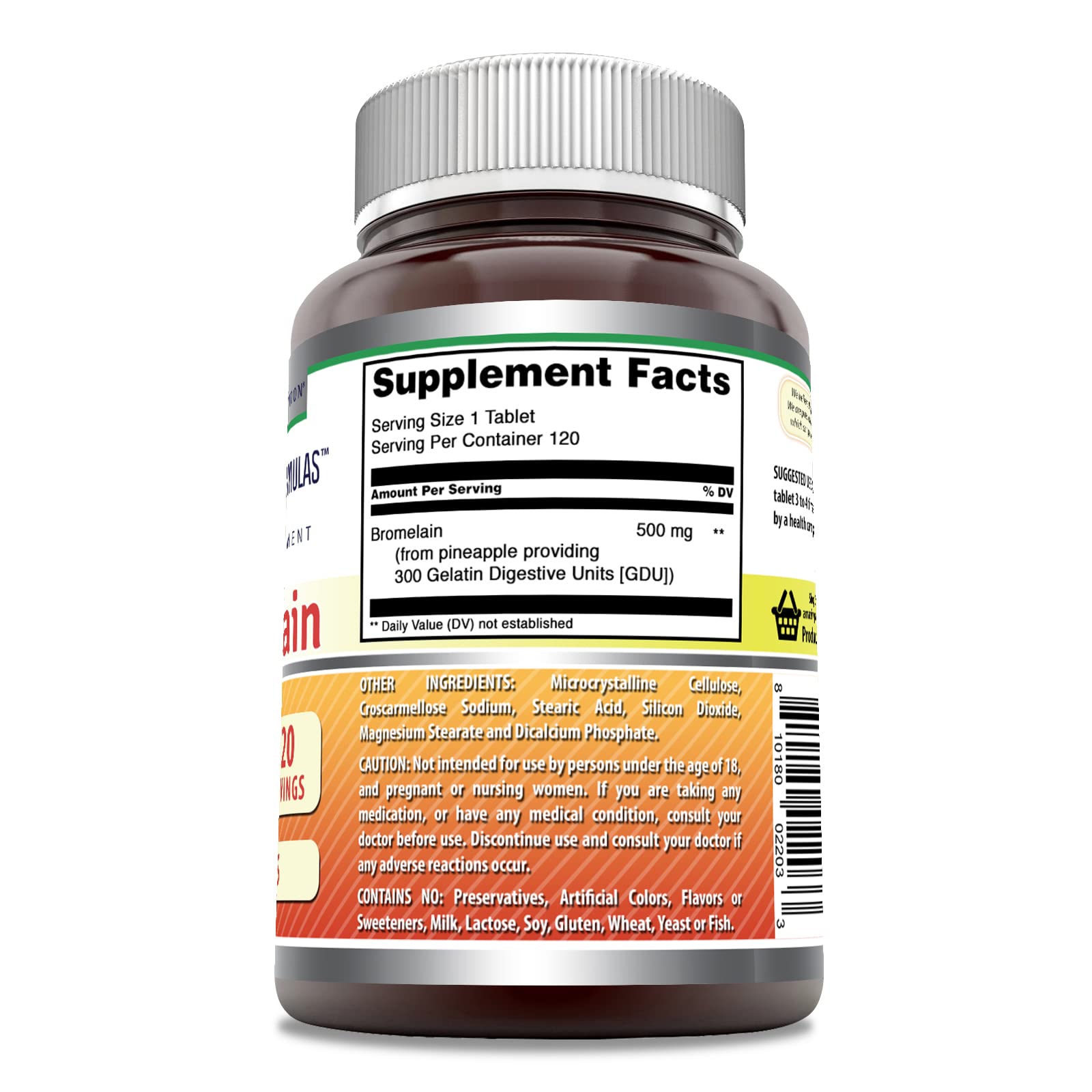 Amazing Nutrition Bromelain 500mg Tablets packaging