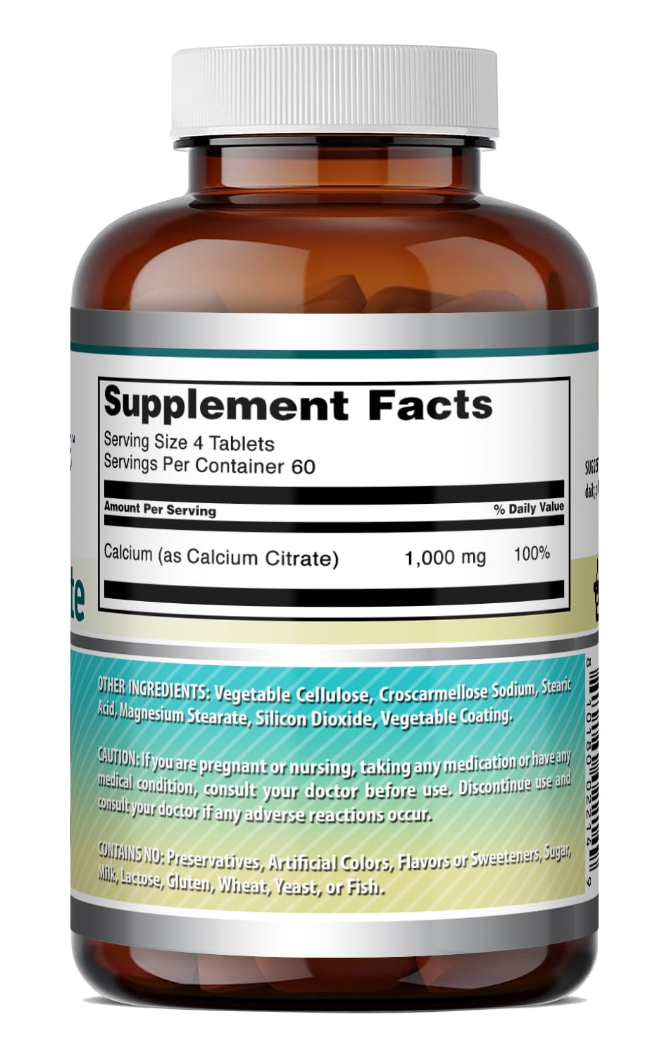 Amazing Nutrition Calcium Citrate Supplement 1000mg packaging