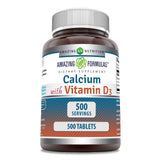 Amazing Nutrition Calcium Supplement 600mg with Vitamin D3 front view