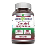 Amazing Nutrition Chelated Magnesium Supplement 250mg front view