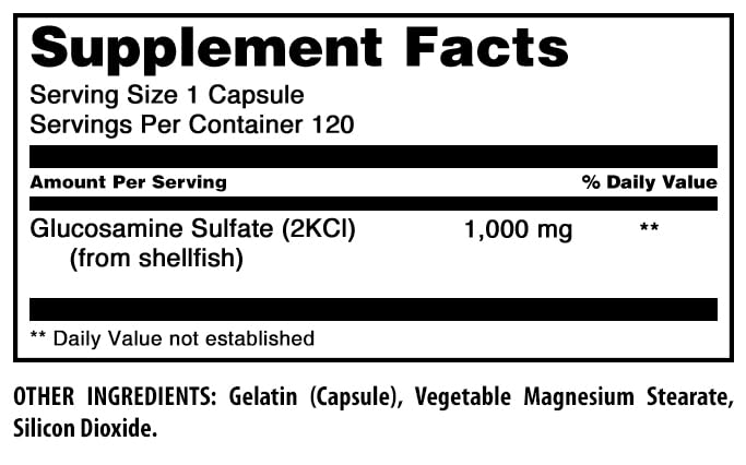 Amazing Nutrition Chondroitin Sulfate 1000mg Supplement packaging