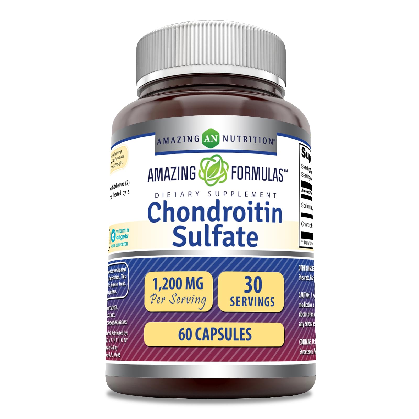 Amazing Nutrition Chondroitin Sulfate 1200mg supplement front view