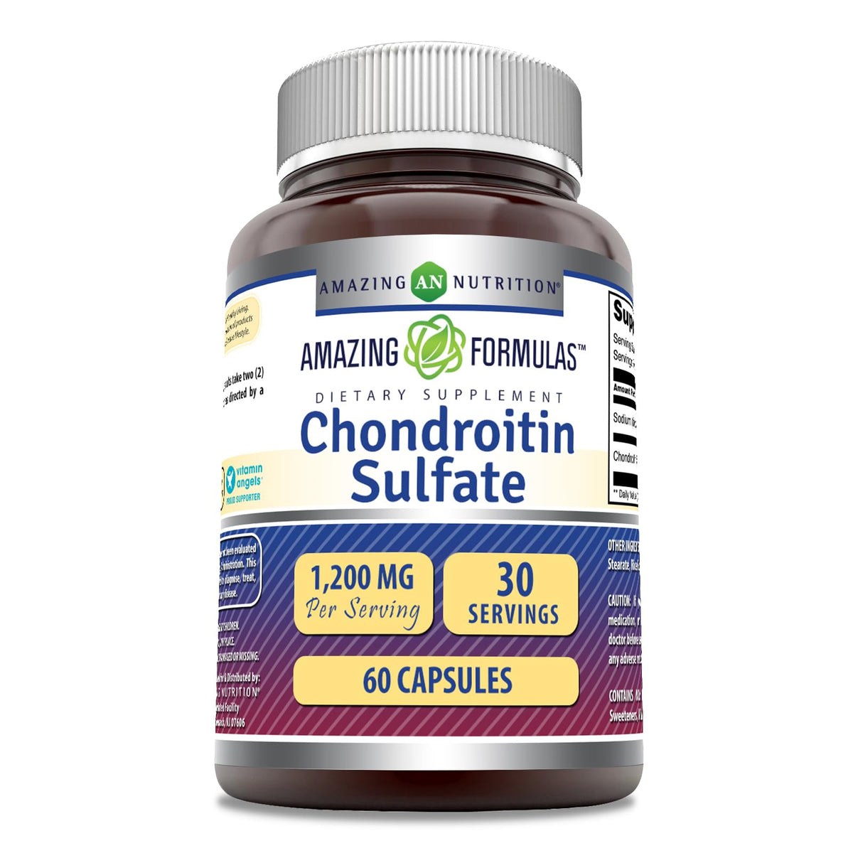 Amazing Nutrition Chondroitin Sulfate 1200mg supplement front view