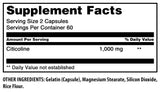 Amazing Nutrition Citicoline 1000 Mg supplement ingredients list