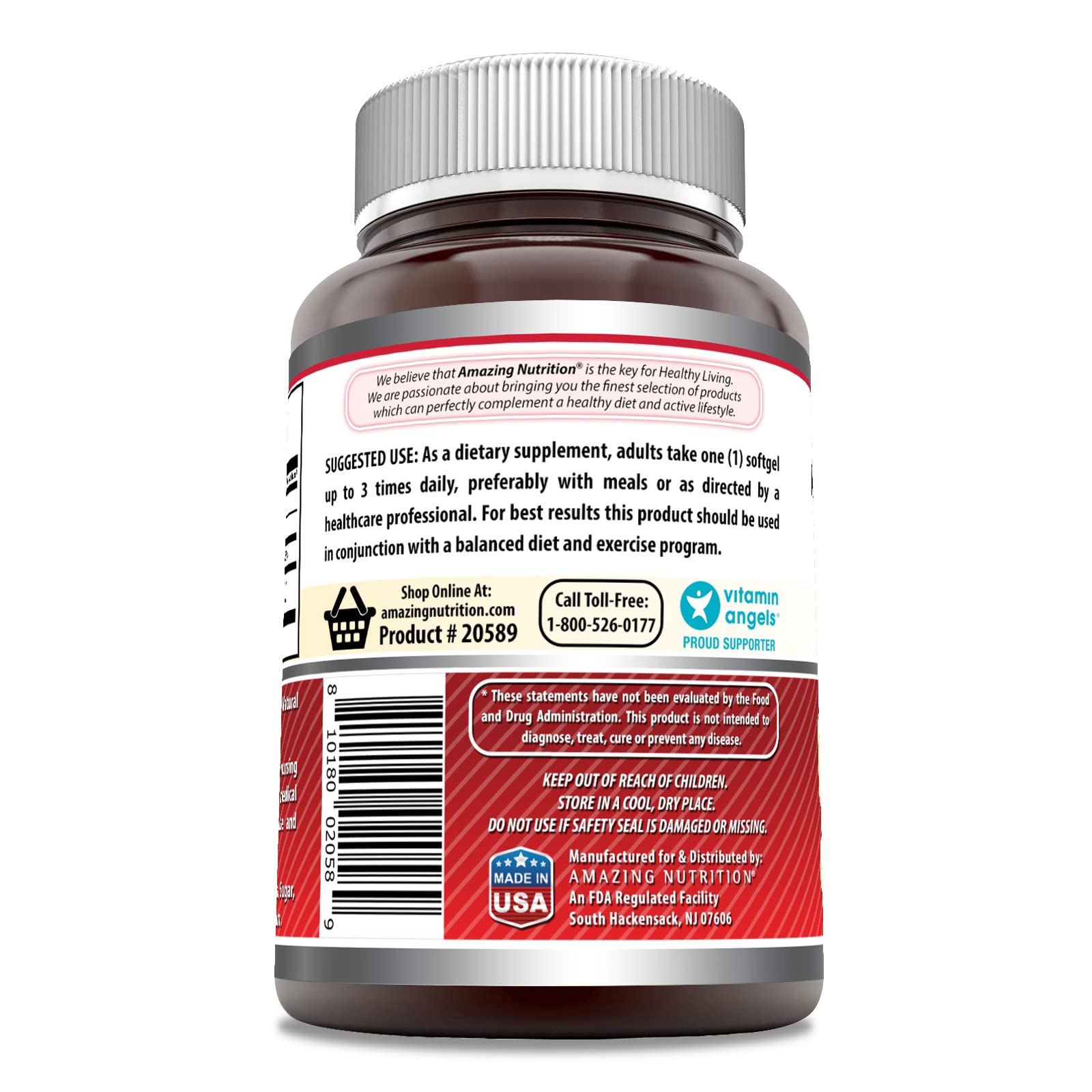 Amazing Nutrition CLA Amino Acid Supplement 1000mg packaging