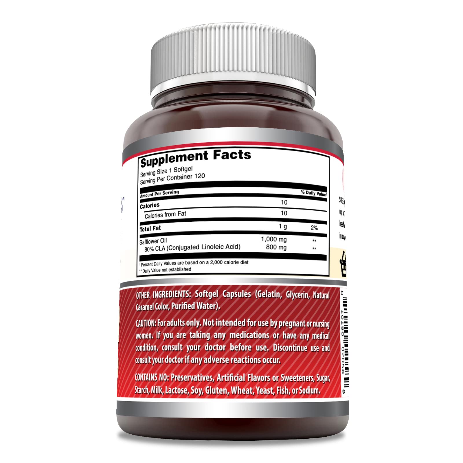 Amazing Nutrition CLA Amino Acid Supplement 1000mg softgel close-up