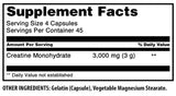 Amazing Nutrition Creatine Monohydrate 3000 mg capsules with measuring scoop