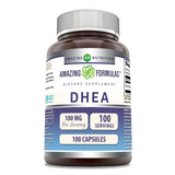 Amazing Nutrition DHEA 100mg Supplement bottle front view