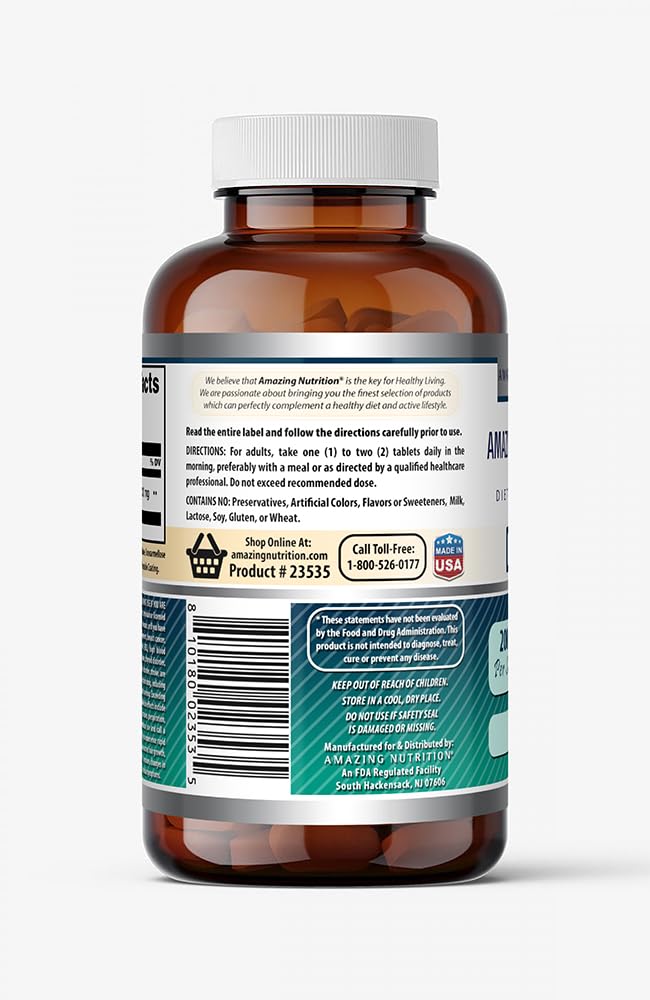 Amazing Nutrition DHEA 200mg Tablets bottle with 60 servings