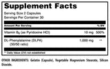 Amazing Nutrition DL-Phenylalanine supplement ingredients list