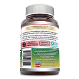 Amazing Nutrition Echinacea Supplement back view with nutritional information