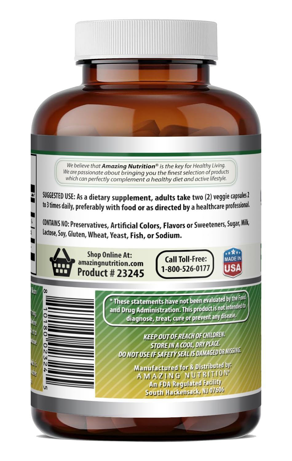 Amazing Nutrition Fenugreek Seed Supplement capsules close-up